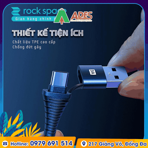 Dây cáp sạc nhanh 4 in 1 Rockspace R12