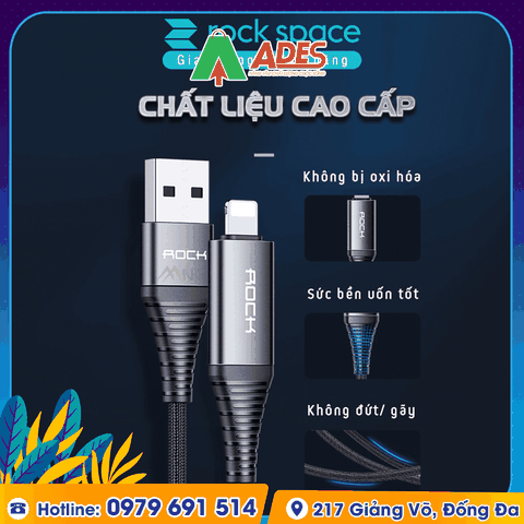 Dây cáp sạc nhanh 4 in 1 Rockspace R12