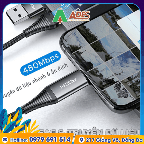 Dây cáp sạc nhanh 4 in 1 Rockspace R12