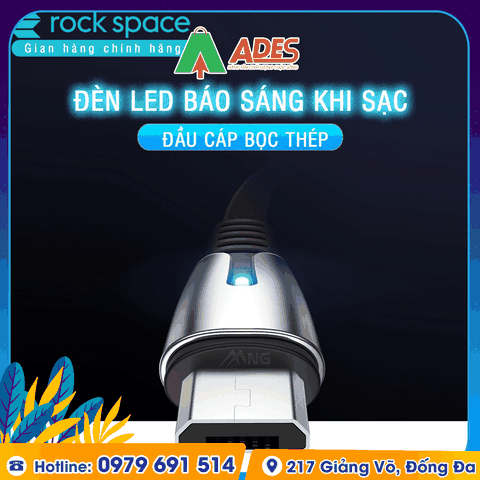 Dây cáp sạc Rockspace M2 cổng Micro
