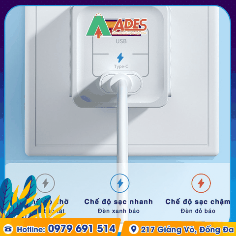 Củ sạc nhanh mini 2 cổng Rockspace T66