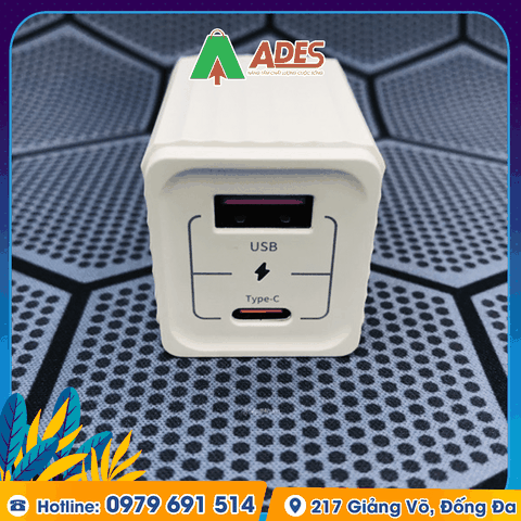 Củ sạc nhanh mini 2 cổng Rockspace T66