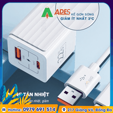 Củ sạc nhanh mini 2 cổng Rockspace T66