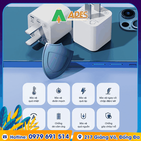 Củ sạc nhanh siêu nhỏ Rockspace T69 dành cho Iphone