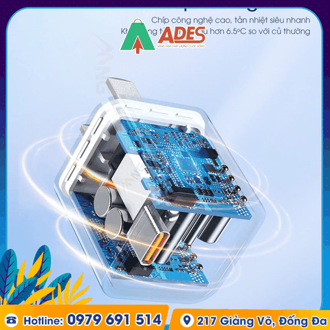 Củ sạc nhanh siêu nhỏ Rockspace T69 dành cho Iphone