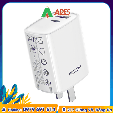 Củ sạc nhanh 2 cổng Rockspace T42