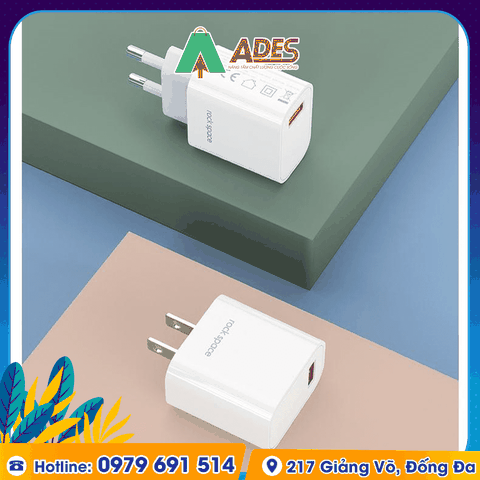 Củ sạc nhanh Rockspace T48 Pro 1 cổng USB 18W