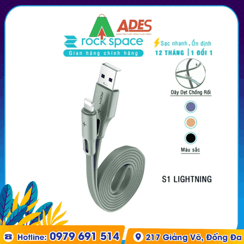 Dây cáp sạc Iphone Rockspace S1