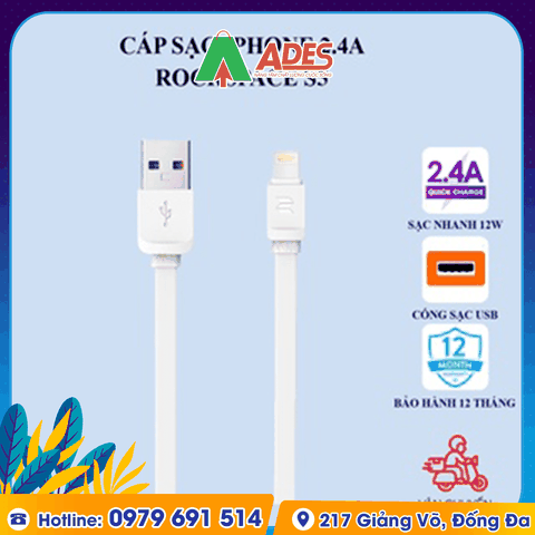 Dây cáp sạc iPhone Rockspace S5
