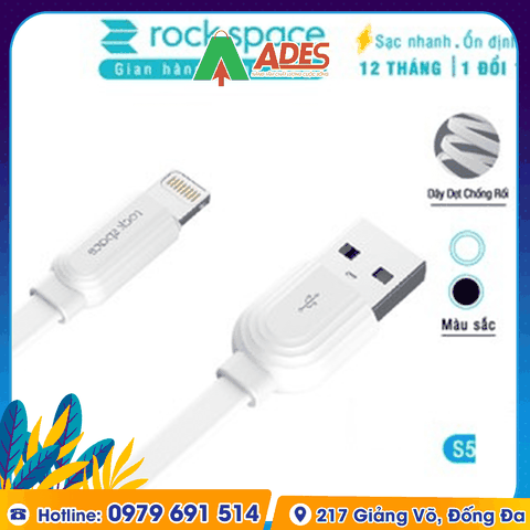 Dây cáp sạc iPhone Rockspace S5