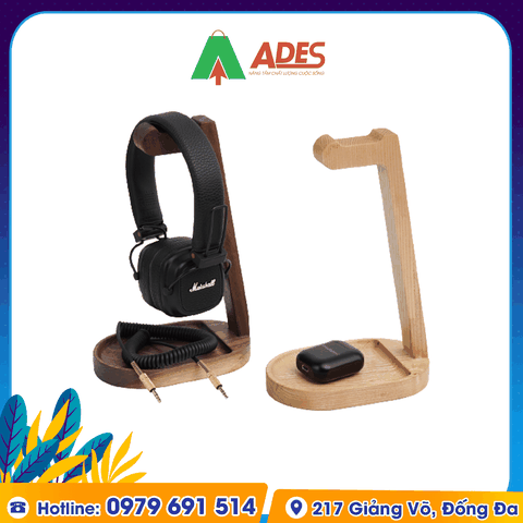 Giá đỡ tai nghe gỗ Óc Chó/Tần Bì Hyperwork Beamed