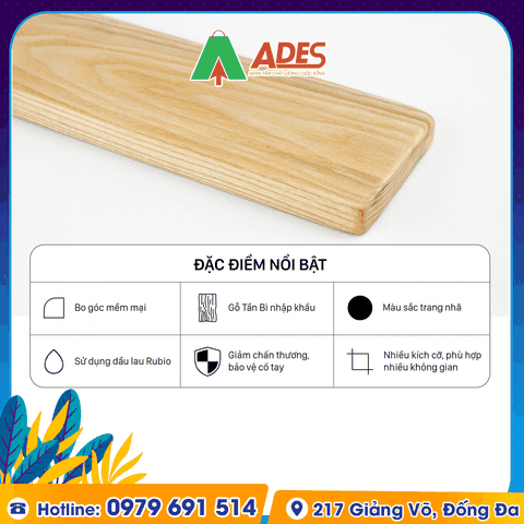 Kê tay gỗ Me Tây HyperWork