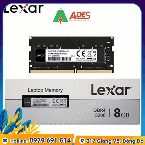 Ram Laptop Lexar 16GB (1x16GB) DDR4 3200Mhz (LD4AS016G-B3200GSST)