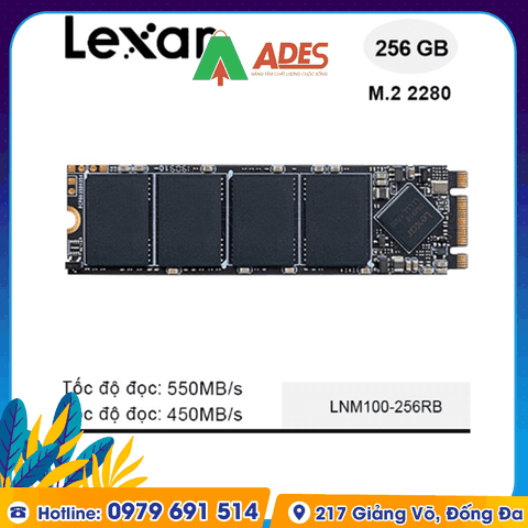 Ổ cứng SSD Lexar NM100 256GB M.2 2280 (LNM100-256RB)