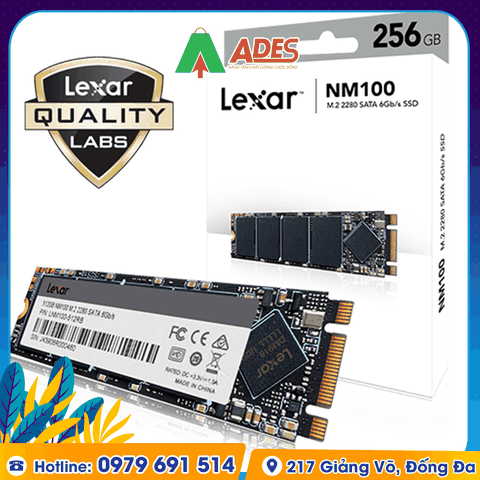 Ổ cứng SSD Lexar NM100 256GB M.2 2280 (LNM100-256RB)