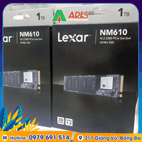Ổ cứng SSD Lexar NM610 M.2 PCIe Gen3 x4 NVMe 1TB (LNM610-1TRB)