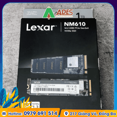 Ổ cứng SSD Lexar NM610 M.2 PCIe Gen3 x4 NVMe 1TB (LNM610-1TRB)