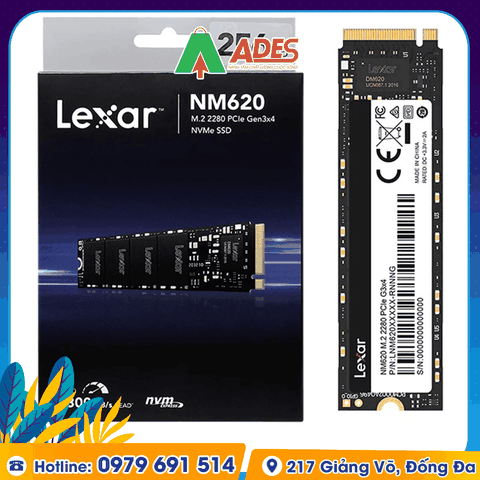 Ổ cứng SSD Lexar NM620 256GB M.2 2280 PCIe 3.0x4 (LNM620X256G-RNNNG)