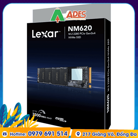 Ổ cứng SSD Lexar NM620 256GB M.2 2280 PCIe 3.0x4 (LNM620X256G-RNNNG)