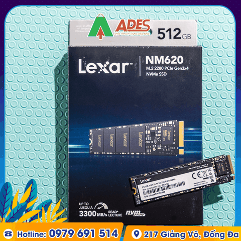 Ổ cứng SSD Lexar LNM620 512G M.2 Nvme PCIe Gen3x4 (LNM620X512G-RNNNG)