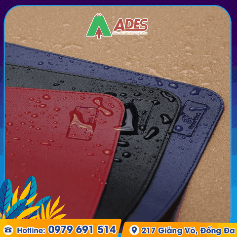 Lót chuột bản lớn chất liệu giả da PU/Gỗ sồi ép cao cấp HyperWork Mousepad