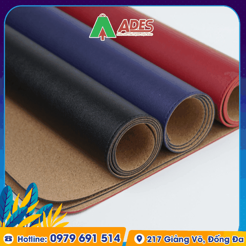 Lót chuột bản lớn chất liệu giả da PU/Gỗ sồi ép cao cấp HyperWork Mousepad