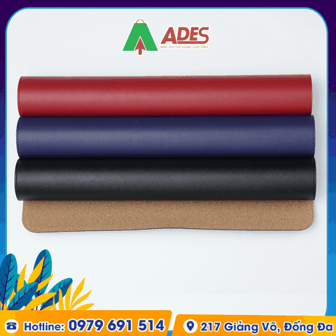 Lót chuột bản lớn chất liệu giả da PU/Gỗ sồi ép cao cấp HyperWork Mousepad