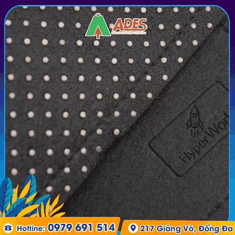 Lót chuột HyperWork Bằng Vải Nỉ (Đen-Xám Ghi)