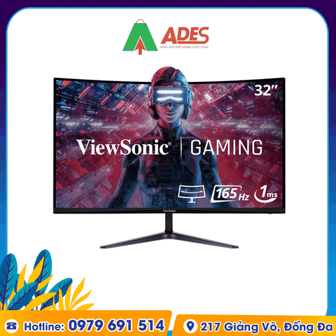 Màn hình máy tính ViewSonic VX3218-PC-MHD 32inch FHD 165Hz