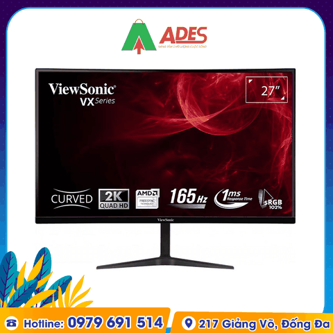 Màn hình máy tính ViewSonic VX2718-2KPC-MHD 27inch, 2K 165Hz