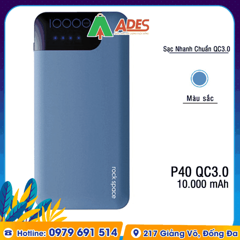 Pin sạc dự phòng Rockspace P40 10000mAh