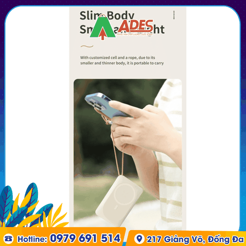 Pin sạc dự phòng không dây magensafe Rockspace P89 10000mAh