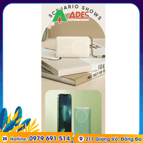 Pin sạc dự phòng không dây magensafe Rockspace P89 10000mAh