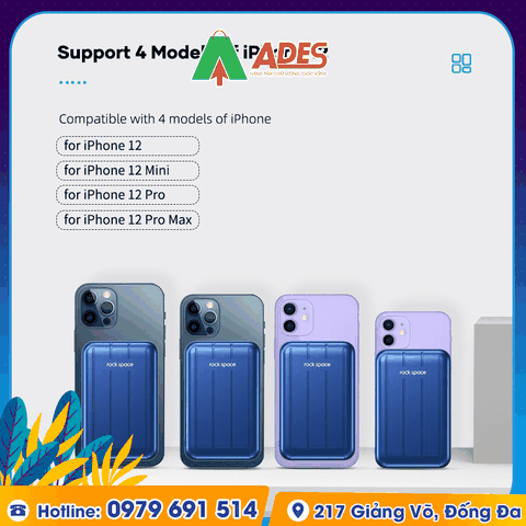 Pin sạc dự phòng không dây Rockspace P99 10000mAh