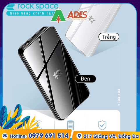 Pin sạc dự phòng không dây Rockspace P62 10000mAh