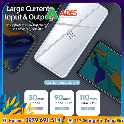 Pin sạc dự phòng không dây Rockspace P62 10000mAh
