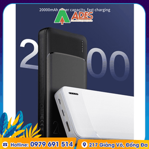 Pin sạc dự phòng sạc nhanh PD 20W Rockspace P200 dung lượng 20000mAh
