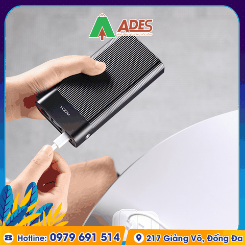 Pin sạc dự phòng thích hợp chân cắm TypeC Rockspace P81 5000mAh