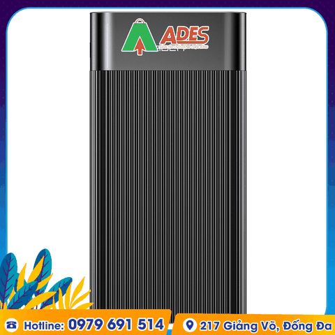 Pin sạc dự phòng thích hợp chân cắm TypeC Rockspace P81 5000mAh