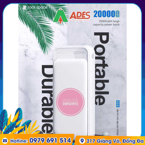 Pin sạc dự phòng Rockspace P65 20000mAh