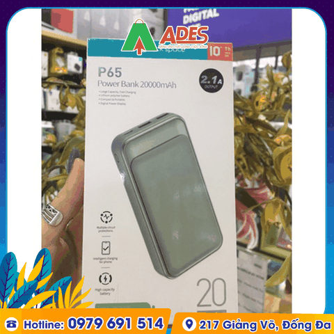 Pin sạc dự phòng Rockspace P65 20000mAh