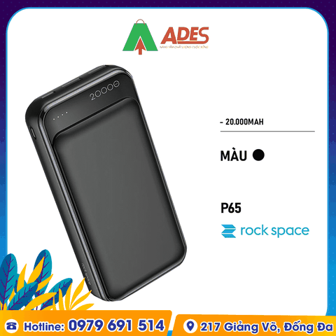 Pin sạc dự phòng Rockspace P65 20000mAh