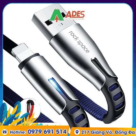 Dây cáp sạc Rockspace M2 cổng Lightning
