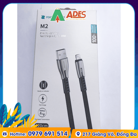 Dây cáp sạc Rockspace M2 cổng Lightning