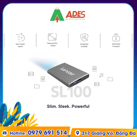 Ổ cứng di động SSD Portable 512GB Lexar SL100