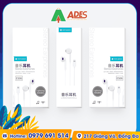 Tai nghe có dây Rockspace ES06 chuẩn cắm lightning