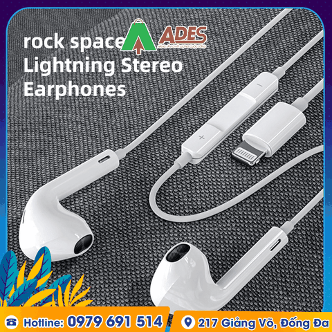 Tai nghe có dây Rockspace ES06 chuẩn cắm lightning