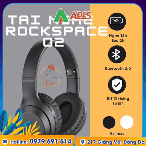 Tai nghe bluetooth chụp tai Rockspace O2