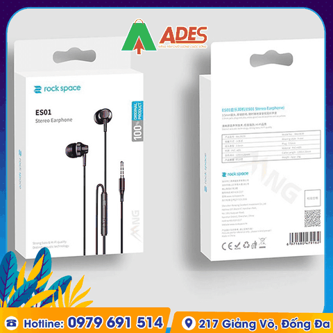 Tai nghe nhét tai có dây Rockspace ES01 Stereo Earphone
