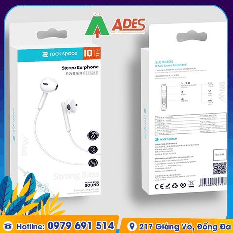 Tai Nghe Có Dây Nhét Tai Rockspace ES05